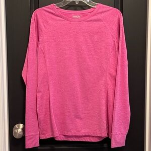 NWOT GSX Gander Mountain Bright Pink Ladies Athletic Pull Over Tee Top